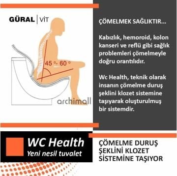 Güralvit Wc Health Alaturka Sağlık Klozeti