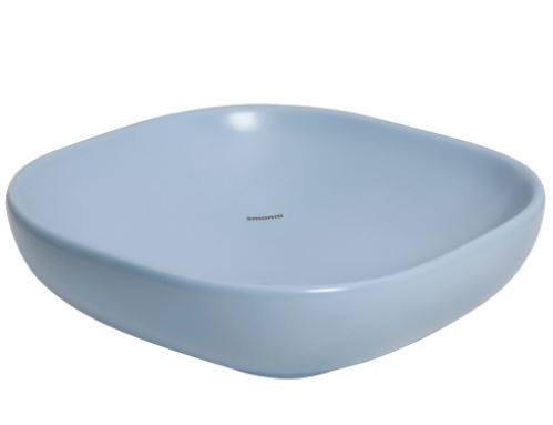 Alya 41x41cm Tezgahüstü Lavabo Mat Arktik Mavi