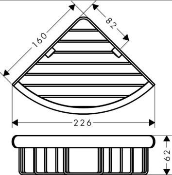 Hansgrohe Logis Tekli Köşe Süngerlik Krom 41710000