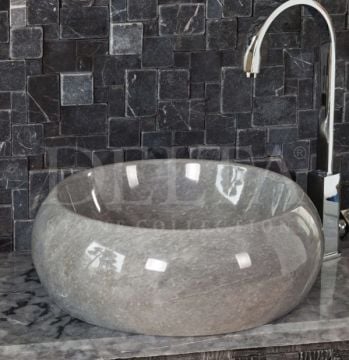 Delta Doğaltaş Roma Bardiglio Lavabo