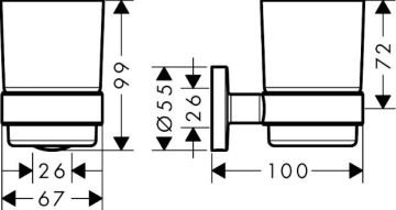 Hansgrohe Logis Universal Diş Fırçalığı 41718000