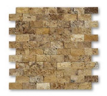 Delta Doğaltaş Sarı 23x48 mm Patlatma Mozaik