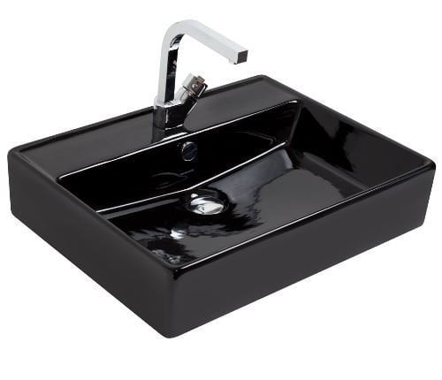 Kastra 60x46cm Tezgah Üstü Lavabo Siyah