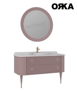 Orka Felice 140 cm Ahşap Ayaklı Banyo Dolabı