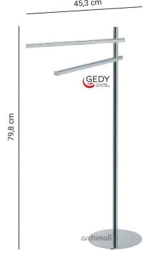 Gedy Circe Ayaklı Havluluk Krom