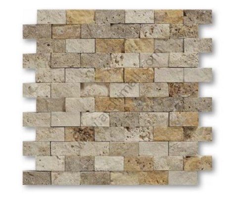 Delta Mix Traverten Patlatma Mozaik 23x48