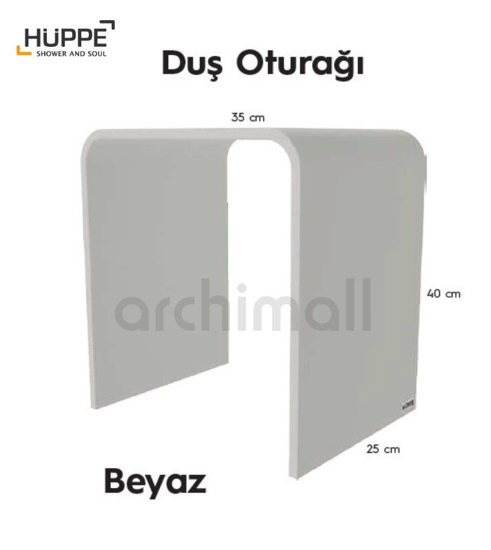 Hüppe Duş Oturağı Beyaz