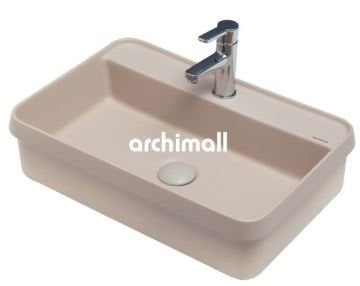 Lyra BD 60x40cm Gömme Lavabo Mat Sahra