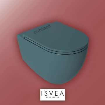 İsvea Banyo infinity Asma Klozet Seti Petrol Yeşili