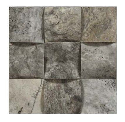 Delta Doğaltaş Farah Silver Traverten Mozaik 95x95 mm