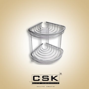 Csk Banyo 20x20 Deniz İkili Süngerlik Krom OL2713