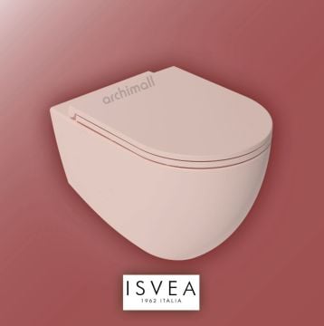 İsvea Banyo İnfinity Asma Klozet Seti Somon