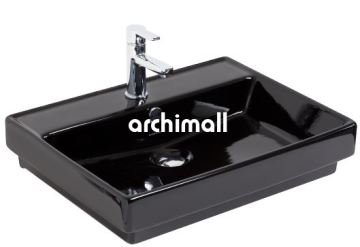 Kastra GM 60x46 cm Gömme Lavabo Siyah