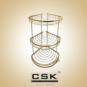 Csk Banyo 20x20 Deniz Üçlü Süngerlik Altın OL2718