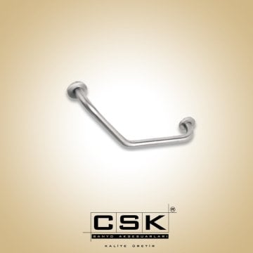 Csk Banyo Engelli Açılı Tutunma Barı 304 Kalite Paslanmaz Çelik BE3008