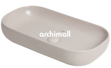 Niv 70x37 cm Tezgahüstü Lavabo Mat Sahra