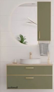 Orka Salerno 95 cm Asma Banyo Dolabı