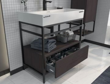 Orka Vegas 60 cm Asma Banyo Dolabı