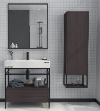 Orka Vegas 80 cm Banyo Dolabı