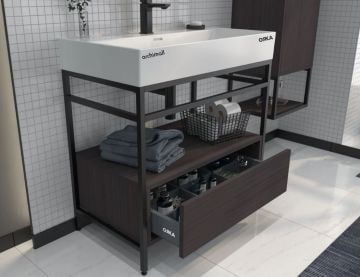 Orka Vegas 80 cm Banyo Dolabı