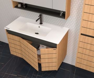 Orka Ricato 80 cm Asma Banyo Dolabı
