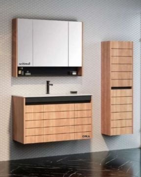 Orka Ricato 100 cm Asma Banyo Dolabı