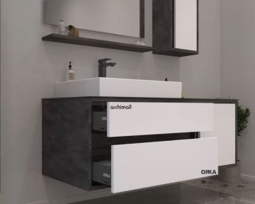 Orka Verona 120 cm Asma Banyo Dolabı