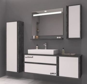 Orka Verona 120 cm Asma Banyo Dolabı