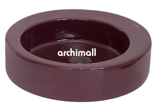 Merga48cm Tezgahüstü Lavabo Bordo