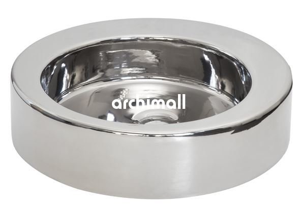 Merga48cm Tezgahüstü Lavabo Platin