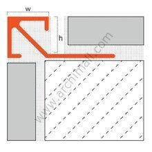 Protrim Pro-Cubic 8 mm Alüminyum Köşe Çıtası Parlak Krom