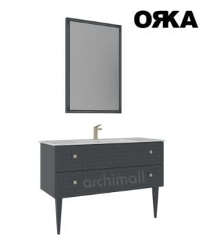 Orka Lipari 120 cm Ayaklı Banyo Dolabı