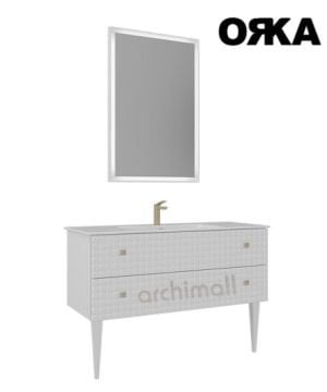 Orka Lipari 120 cm Ayaklı Banyo Dolabı