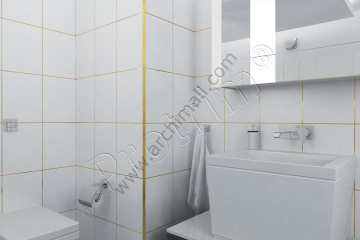 Protrim Pro-Angle 8 mm Alüminyum Çıta Parlak Krom