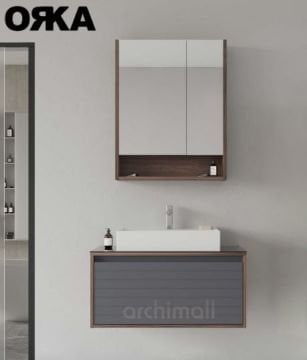 Orka Prato 80 cm Asma Banyo Dolabı