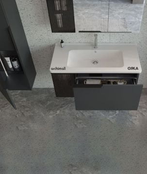 Orka Pure 80 cm Asma Banyo Dolabı