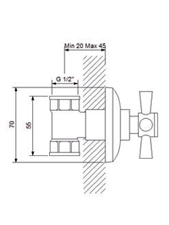 Newarc Plus Altın Stop Valf 271632G
