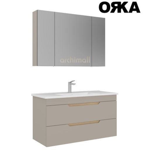 Orka Lena 100 cm Çekmeceli Asma Banyo Dolabı