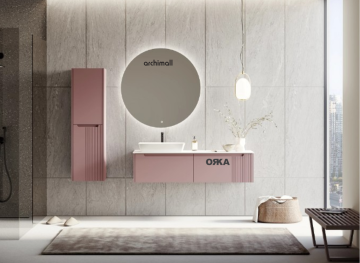 Orka Biella 120 cm Asma Banyo Dolabı