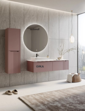 Orka Biella 120 cm Asma Banyo Dolabı