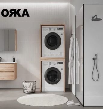 Orka Linfa Çamaşır ve Kurutma Makinesi Dolabı