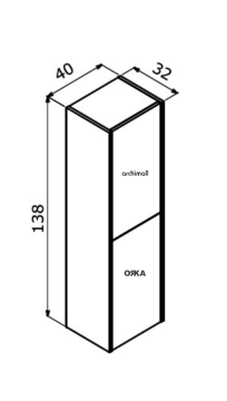 Orka Trio Boy Dolabı