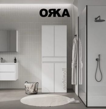 Orka Neve Çamaşır ve Kurutma Makinesi Dolabı