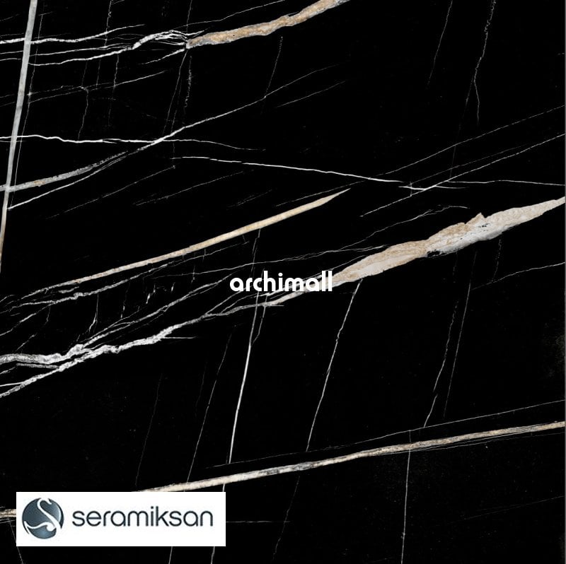 Seramiksan Orion Black Parlak 60x60