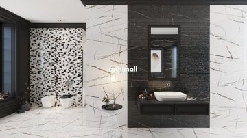 Seramiksan Orion Black Parlak 60x60
