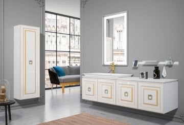 Orka Style 160 cm Asma Banyo Dolabı