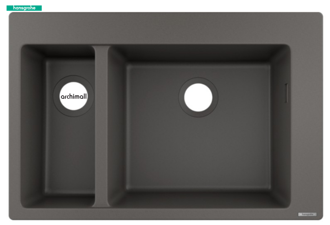 Hansgrohe S510-F635 Ankastre Eviye Taş Grisi 43315290