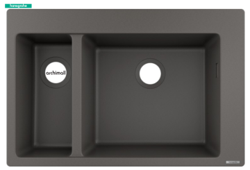 Hansgrohe S510-F635 Ankastre Eviye Taş Grisi 43315290
