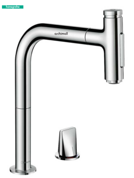 Hansgrohe Grafit Siyah Evye Seti