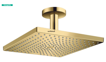 Hansgrohe Raindance E Parlak Altın Optik Tepe Tavan Bağlantısı İle 26250990